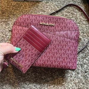 Michael Kors crossbody with matching wallet